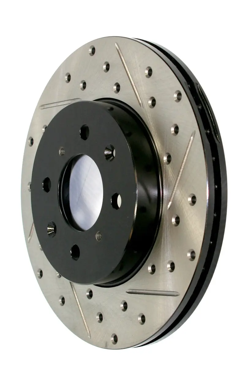 Stoptech Sport Cryo-Treated Drilled & Slotted Brake Rotor – Front Right 1